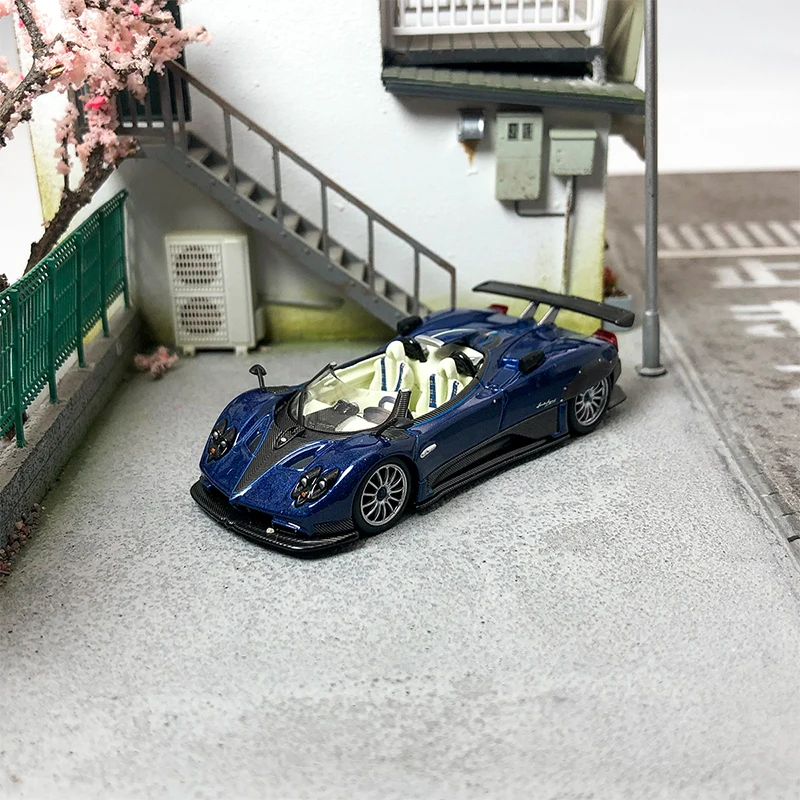 

Diecast 1:64 Scale Alloy Simulation Zonda HP Convertible Blue Car Sports Car Model Classic Collection Static Decoration Souvenir