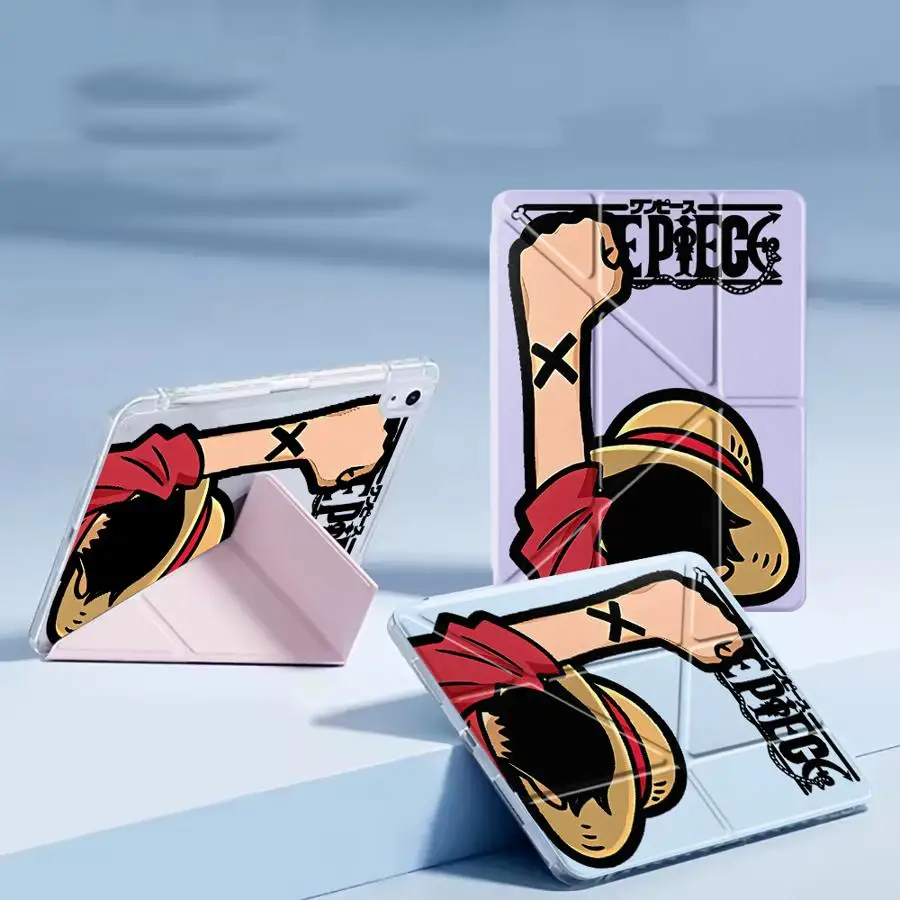 

One Pieces Luffy Tablet Case For iPad Pro 2025 Air 4 5 M3 M2 1 2 M4 11inch Pro 11th 10th 9th 8th 7th 12.9inch Mini 6 7 Y-Fold