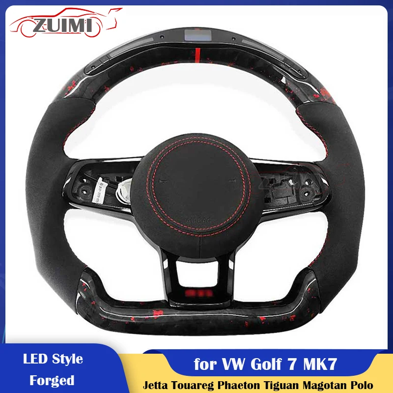 

Modified Forged LED GTI Car Steering Wheel Customized for Volkswagen Golf 7 MK7 Passat B8 Touareg Tiguan Polo Auto Parts