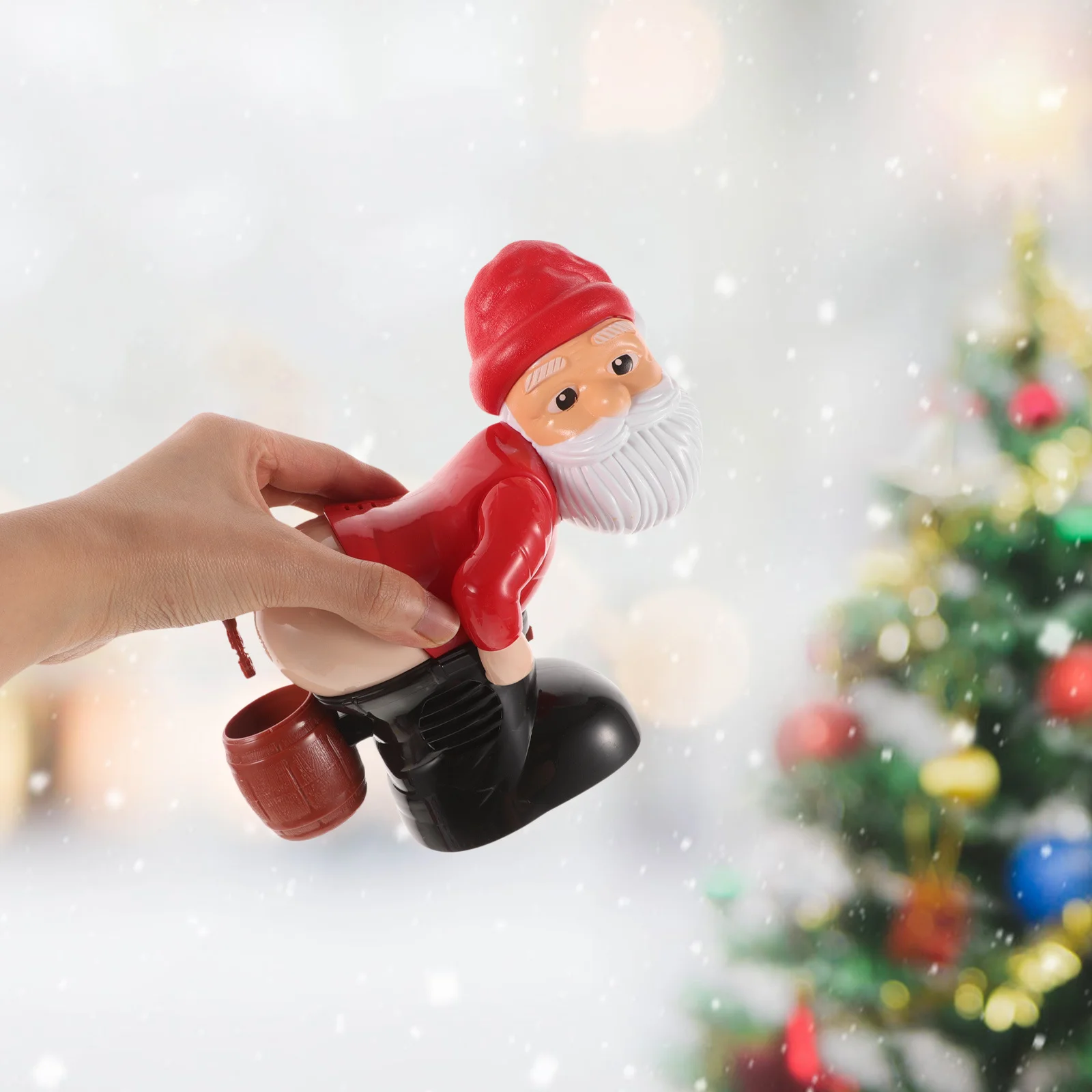 Machine à bulles de pet, Design du père noël, rehausseur d'atmosphère de noël, amusant pour enfants et adultes, accessoire de jeu en plein air