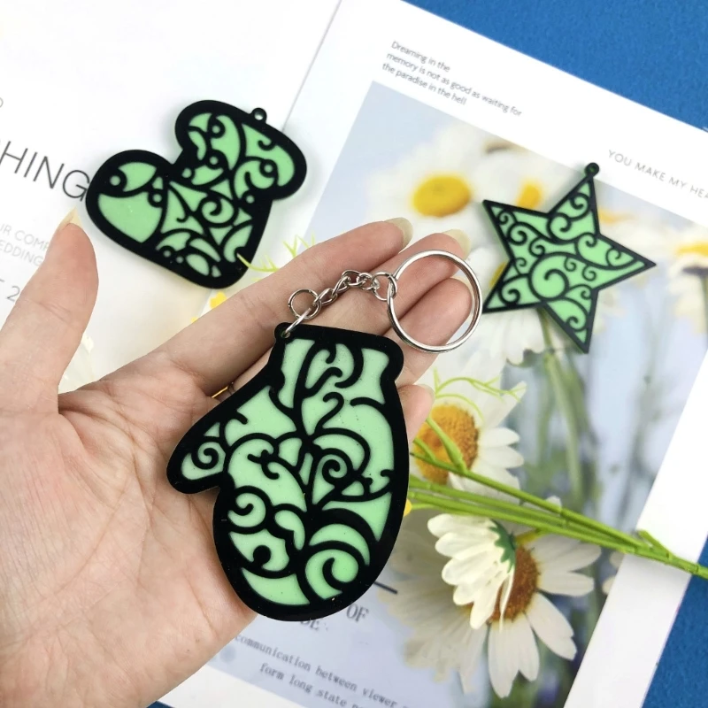 

Рождественский брелок-форма DIY эпоксидная смола ремесло ожерелье брелок ювелирные изделия силиконовая форма