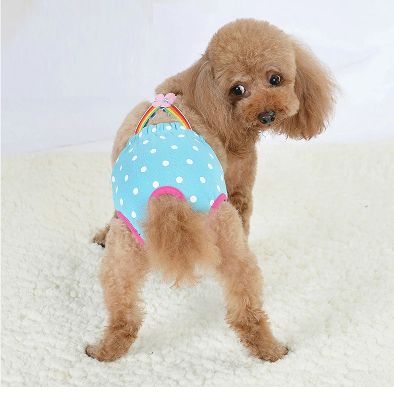 Dog Diapers Pet Dog Panties Pet Physical Pant Puppy Shorts Sanitary Breathable Colorful Cute Lovely Safety Flower Dog Underwear