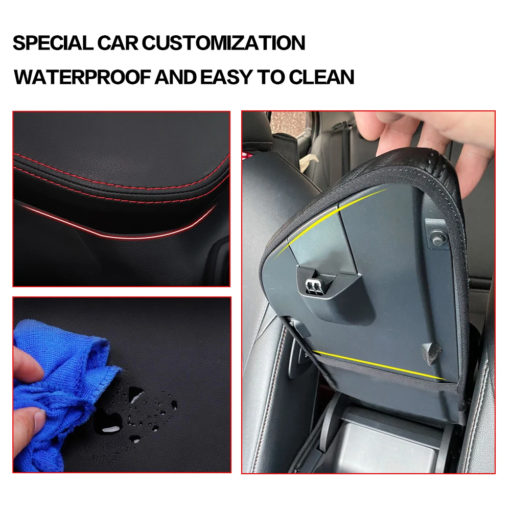 1PCS Car Interior Decorative Accessories Armrests Box Cover For Toyota CAMRY XV50 XV70 2012 2013 2014 2015 - 2020 2021 2022 2023 5