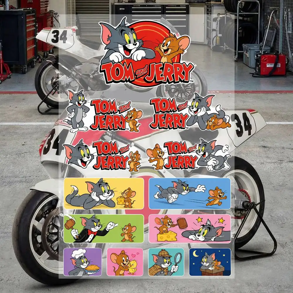 T-oM- A-nD- Jerry Wasserdichte Vinyl-Aufkleber für Auto, Motorrad, Fahrrad, Skateboard, Laptop, Flasche, Telefon