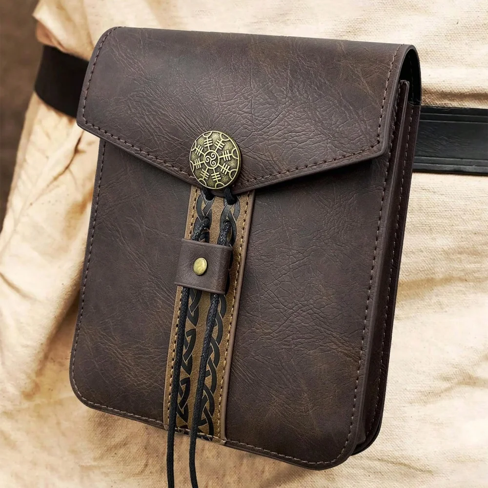 

Средневековая уличная сумка в скандинавском стиле викингов, аксессуар для косплея в стиле ретро, идеально подходящий для ежедневного хранения