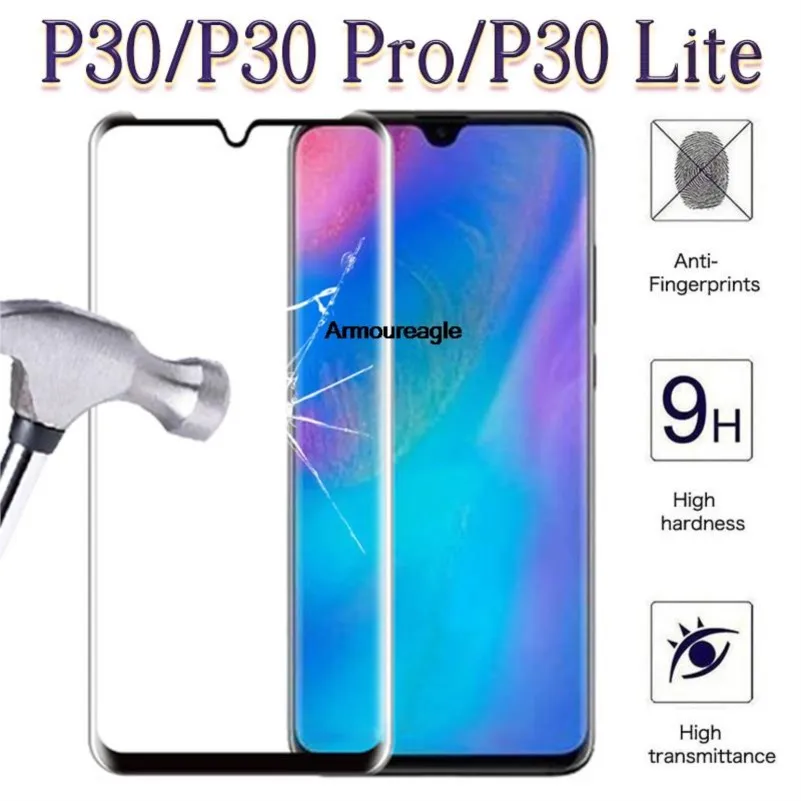 Protective Glass for P30 Lite Pro Screen Protector on Huawey 3D for Huawei P 30 30P P30Pro P30Lite Tempered Glas Full Cover Film
