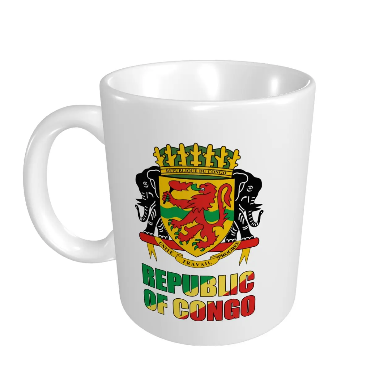 Mark Cup Mug Republic Of Congo Letter Flag Emblem Coffee Mugs Tea Milk Water Cup Travel Mugs For Office Home