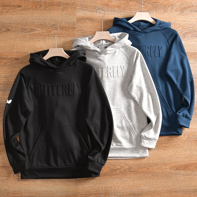 3D Relief Embossed Hoodie Sweatshirt Men's American Casual Style Autumn Winter Trendy Loose Fit Youthful Popular Pure Color