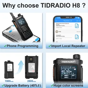 Tdradio 2A Thế hệ TD-H8 10W Walkie Talkie Chuyên nghiệp Điện thoại Điện thoại Điện thoại Điện thoại Điện thoại Điện thoại Không dây Điện thoại không dây 6 Nhà giao tiếp phát thanh bán hàng di động chính - 5