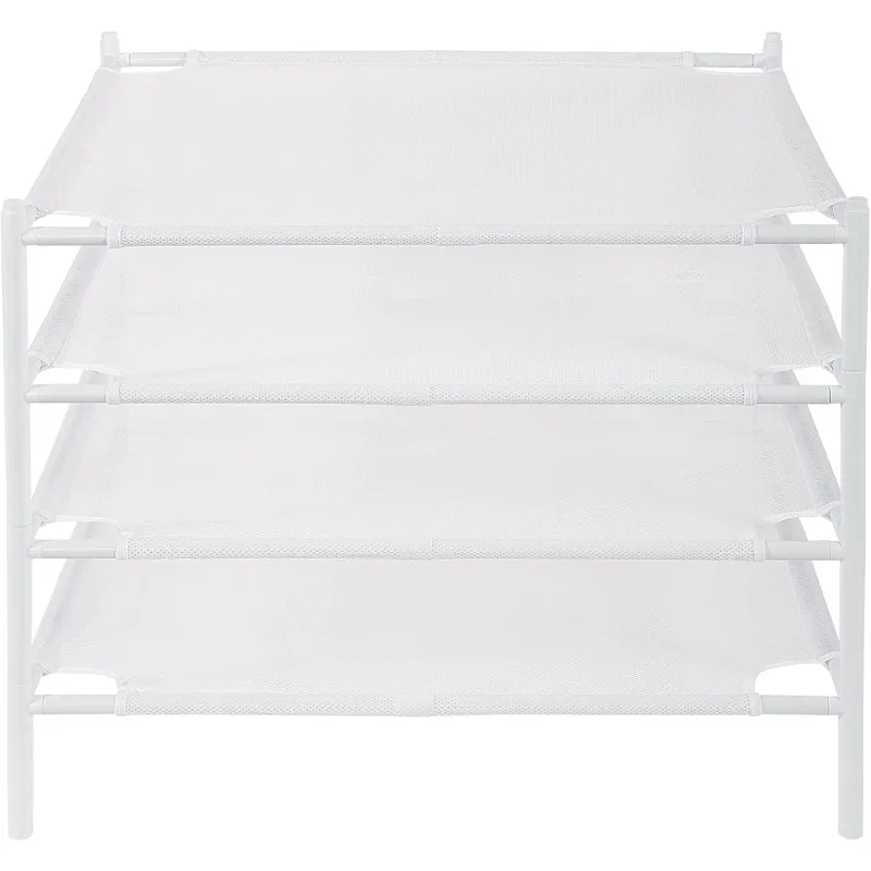 

Sweater Drying Rack, 4-Pack Stackable Mesh Clothes Drying Rack, Laundry Drying Rack for Sweaters, Socks, Toys, White
