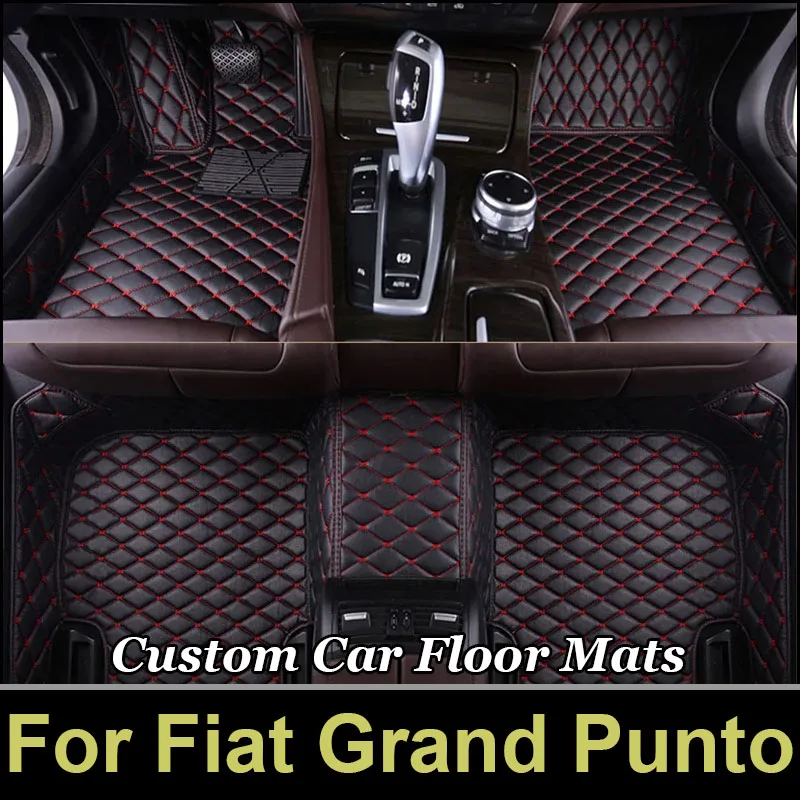 Car Floor Mats For Fiat Grand Punto Project 199 2005~2009 3door Tapetes Para Carro Alfombrillas Coche Car Mats Car Accessories