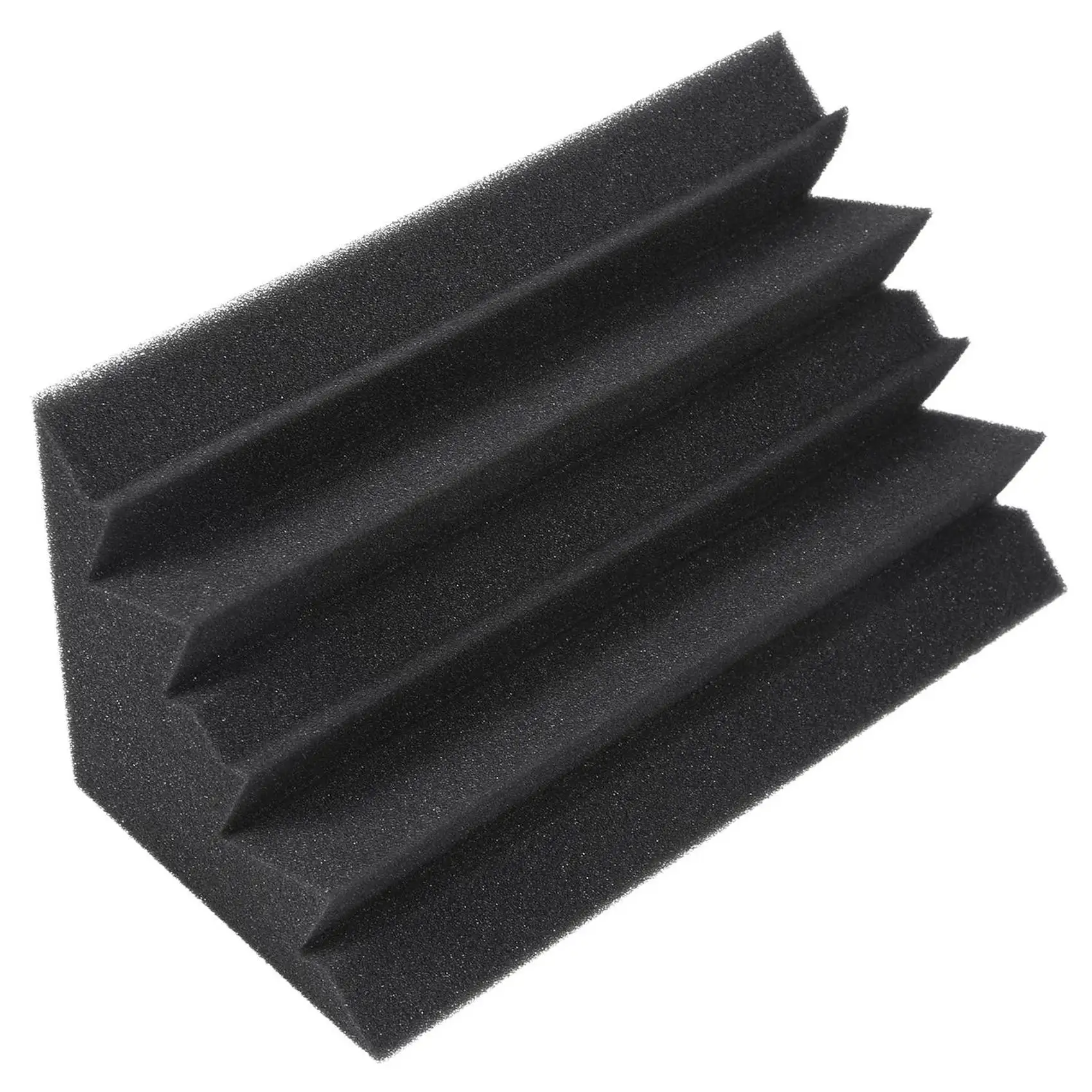 

AA75-New 16 Pack Of 4.6 In X 4.6 In X 9.5 In Black Soundproofing Insulation Bass Trap Acoustic Wall Foam (16PCS, Black)