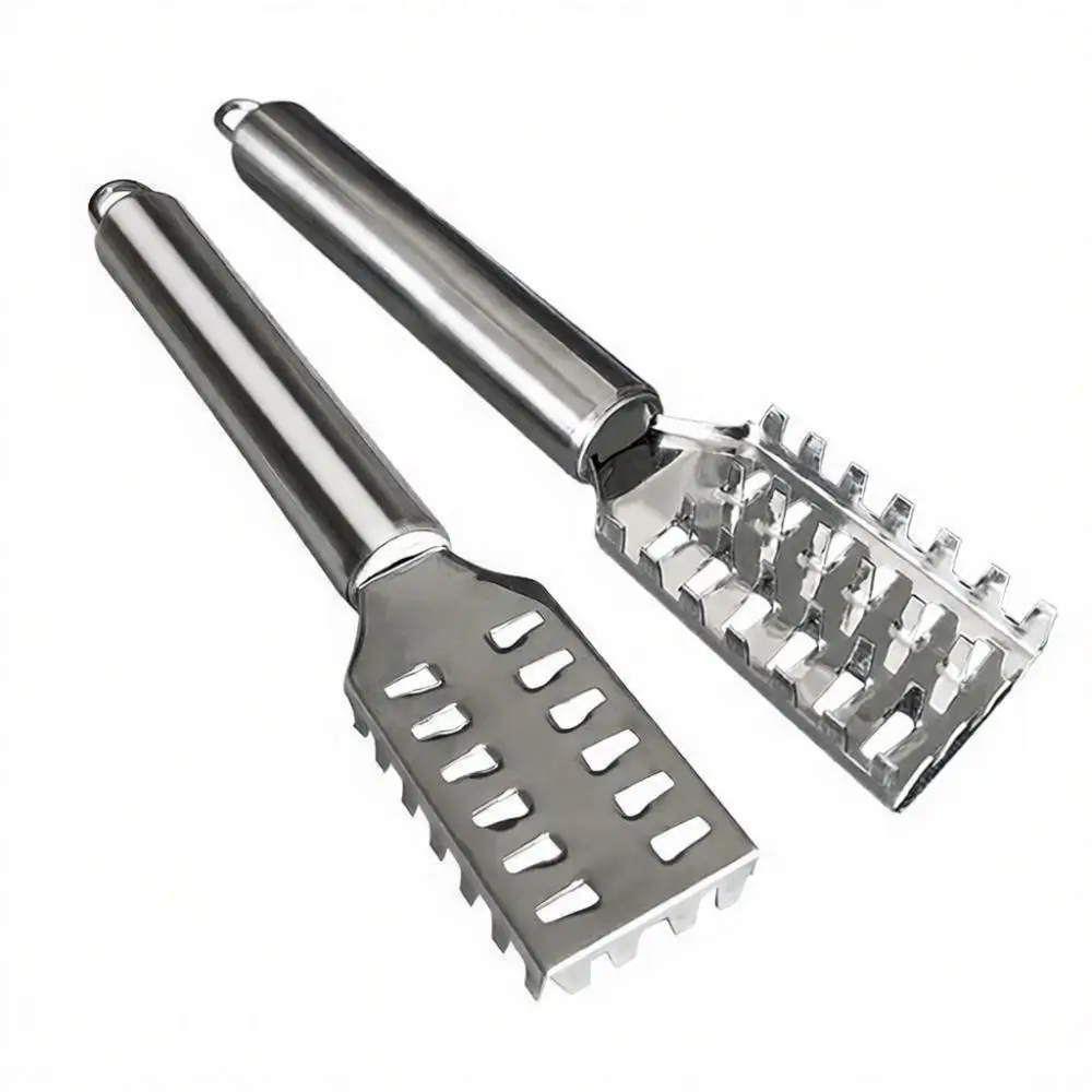 High Quality Fish Scaler Stainless Steel Scraper Kitchen Seafood Tool Ergonomic Grip Efficient Cleaning Cooking Gadgets
