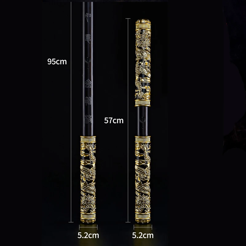 야외 휴대용 EDC 음성 제어 텔레스코픽 골드 후프 스틱 블로잉 유도 음성 인식 숏 스틱