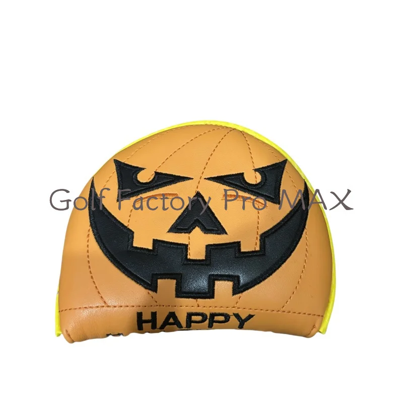 Pumpkin Knock Em Dead Golf Club Mallet Putter Headcover Shop Boys T Crown Design Sports Golf Clun Mallet Putter Cover