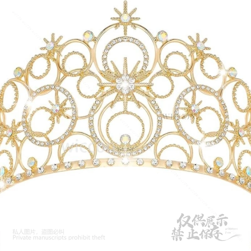 Wicked Glinda 4-Colors Crown Cosplay Dress Up Fantasia Headgear Disguise Costume Women Girls Halloween Carnival Accessories Cos