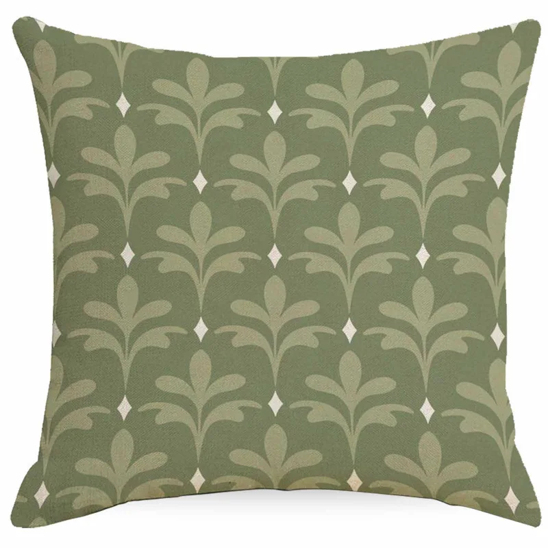 Fijne linnen kussensloop, decoratieve kussensloop voor de bank, Scandinavisch, minimalistisch, modern, abstract patroon.