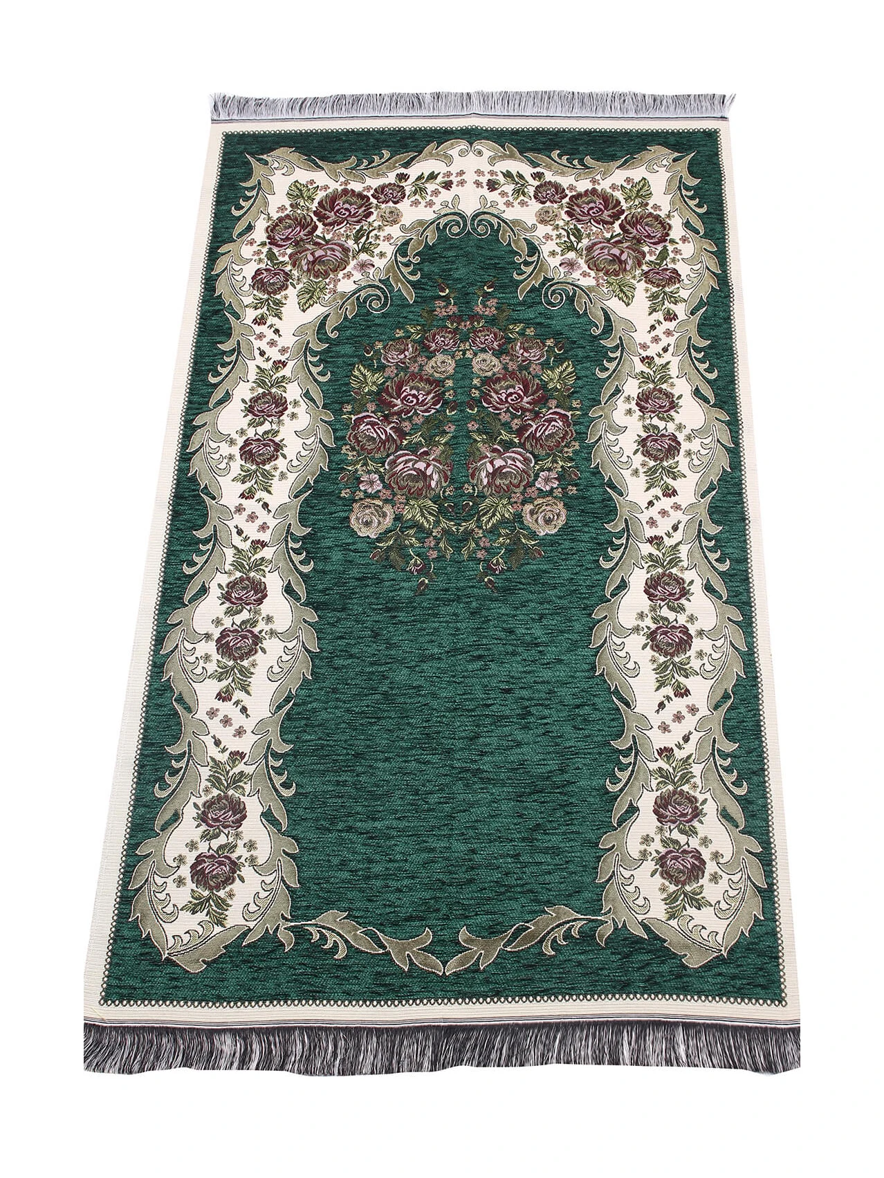 Muslim Prayer Rug Soft Janamaz Sajjadah Islamic Gift Carpet Mat Chenille Fabric Lightweight Easy To Carry