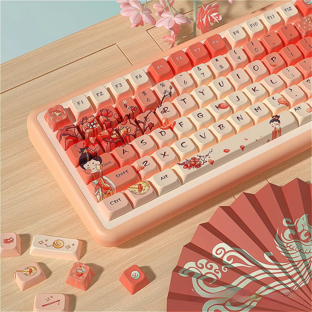 

Personalized Keycap 138/158 Keys MDA PBT Tanggong Beauty Theme for MX Switch 60/84/90/104/108 Mechanical Keyboard