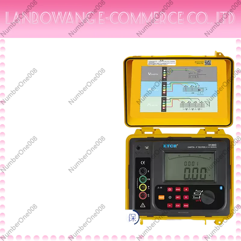 NEW ETCR3100C Digital Earth Resistance Meter 30kΩ Soil Resistivity Tester IP65 Protection Grounding Voltage AC 600V