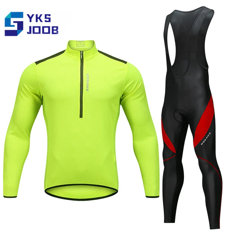 Men's Cycling Sets Womens Spring Summer Quick Dry Long Sleeve Tops Breathable Bib Pants Suit Shooting Running Camping Set Unisex