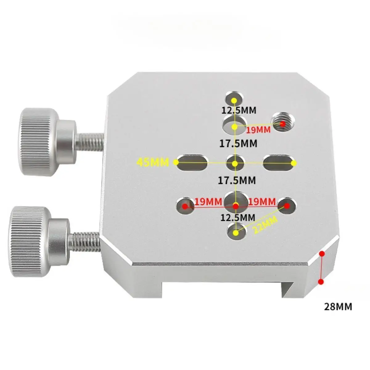 Lateral Dovetail Slot Plate, Multi Parafuso Buracos, Telescópio Acessório, Base