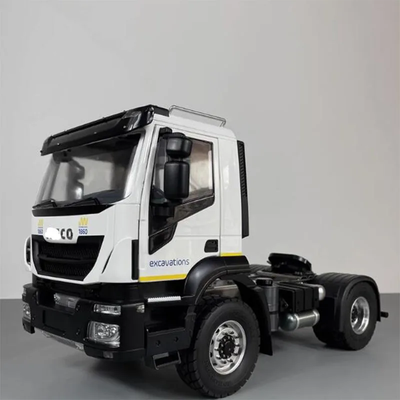 1/14 Truck 4x2 Tractor Simulation Model Towing Head Metal Chassis For Tamiya Iveco Scania Man Actros Volvo Parts