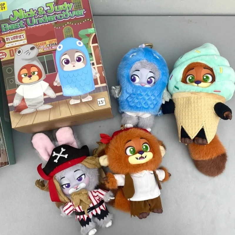 

New Authentic Zootopia 2 Nick Judy Best Undercover Series Blind Box Cartoon Vinyl Plush Pendant Doll Mystery Box Toy Gift