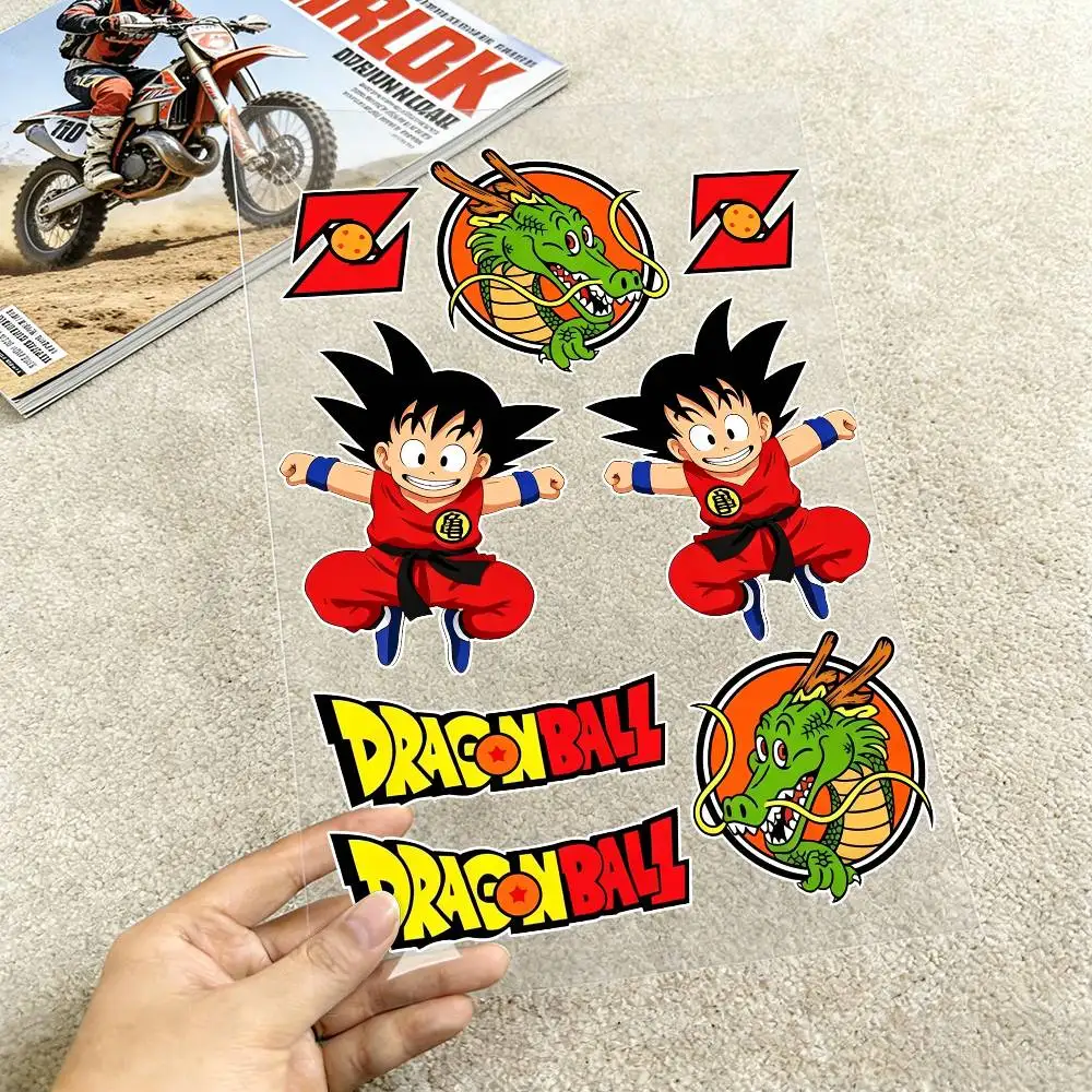 

Dragon Ball Kid Goku Reflective Motorcycle Stickers Waterproof Vinyl Decals for Motorbike Helmet Fuel Tank Bike