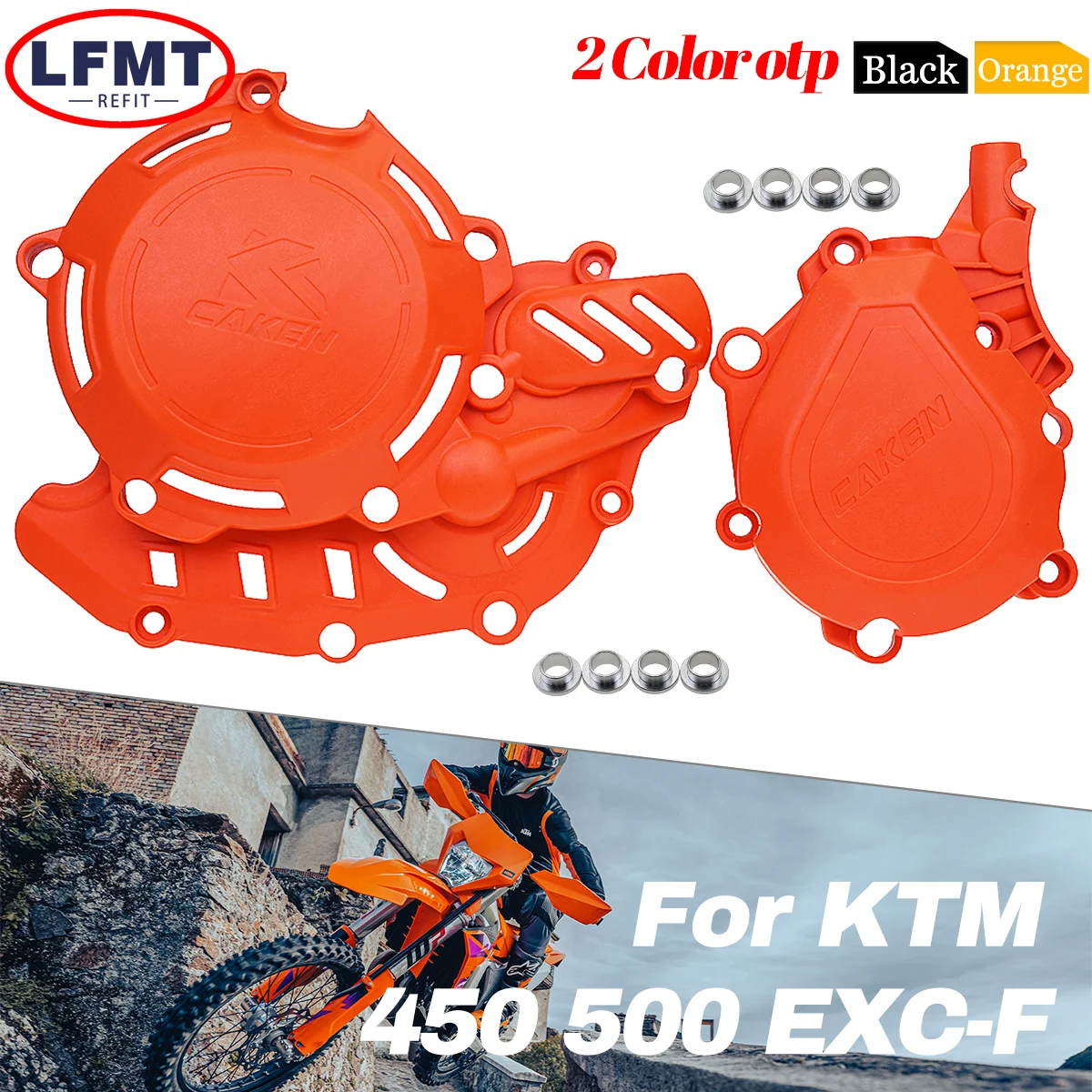 For KTM 450 500 EXC-F XC-F XCF-W XW-F 450 EXCF XCF XCFW XWF Motorcycle Engine Ignition Clutch Cover Protector Guard 2024 NEW