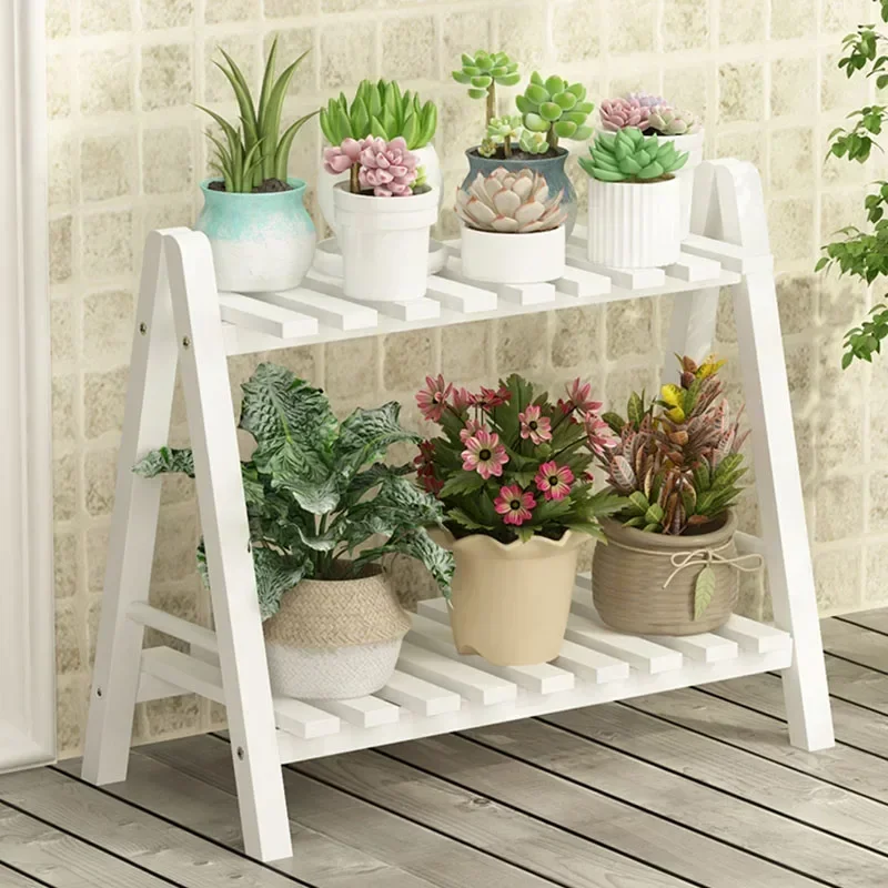 

Outdoor Nordic Plant Stand White Window Flowers Wooden Plant Stand Luxury Bedroom Estanterias Para Plantas Balcony Furniture