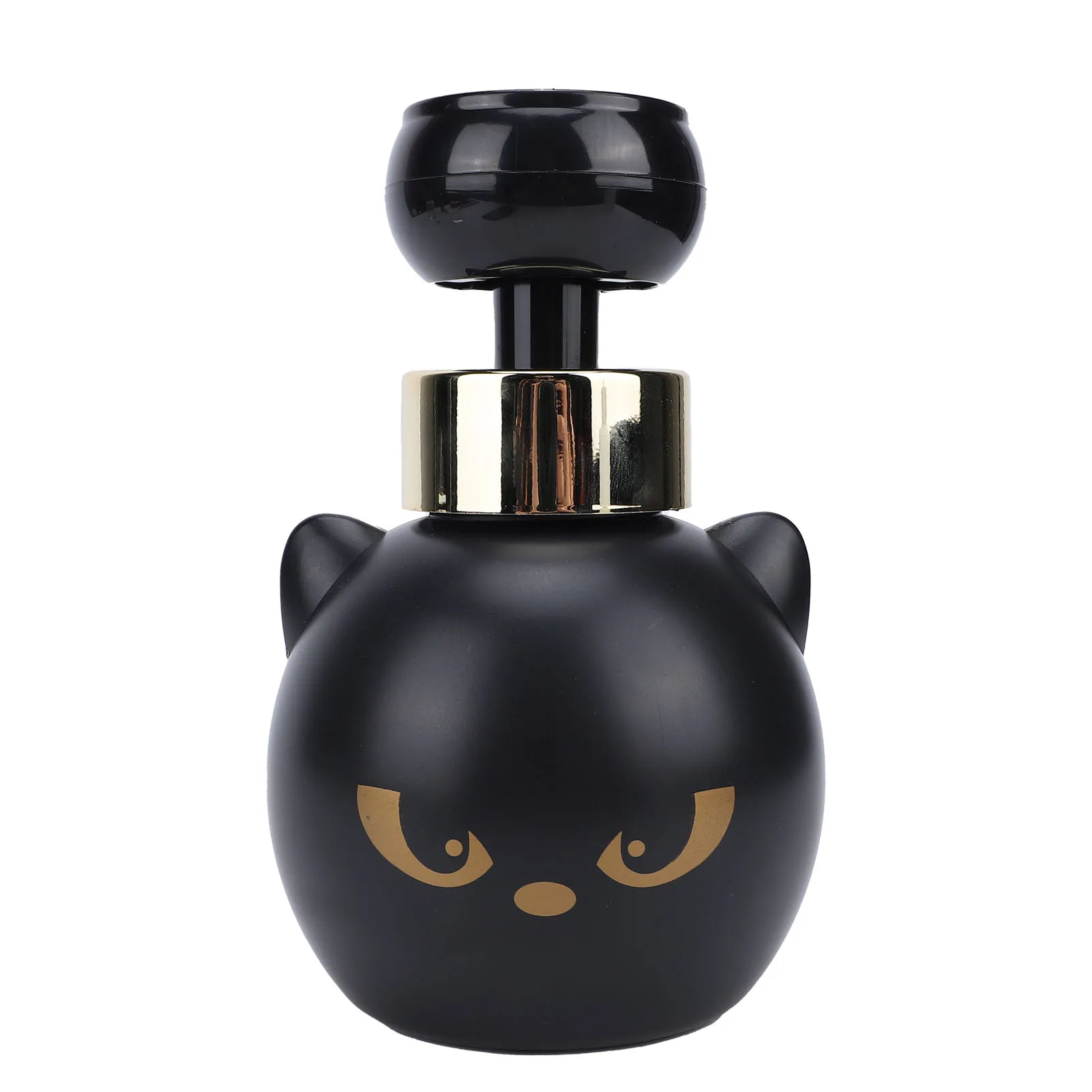 Leuke kattenpootjes schuimzeepdispenser, navulbare schuimpompfles, creëert pootvormig schuim voor badkamer en keuken, zwart
