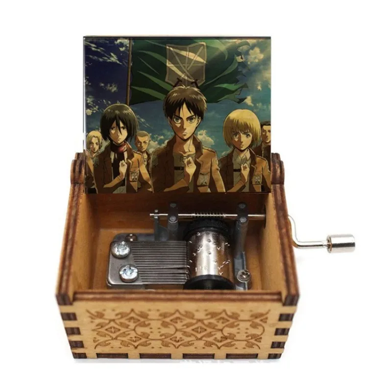 โจมตีTitanเพลงไม้กล่องอะนิเมะHand Crankedธีมคลาสสิกเพลงกล่องการ์ตูนเดสก์ท็อปตกแต่งเครื่องประดับของขวัญวันเกิด