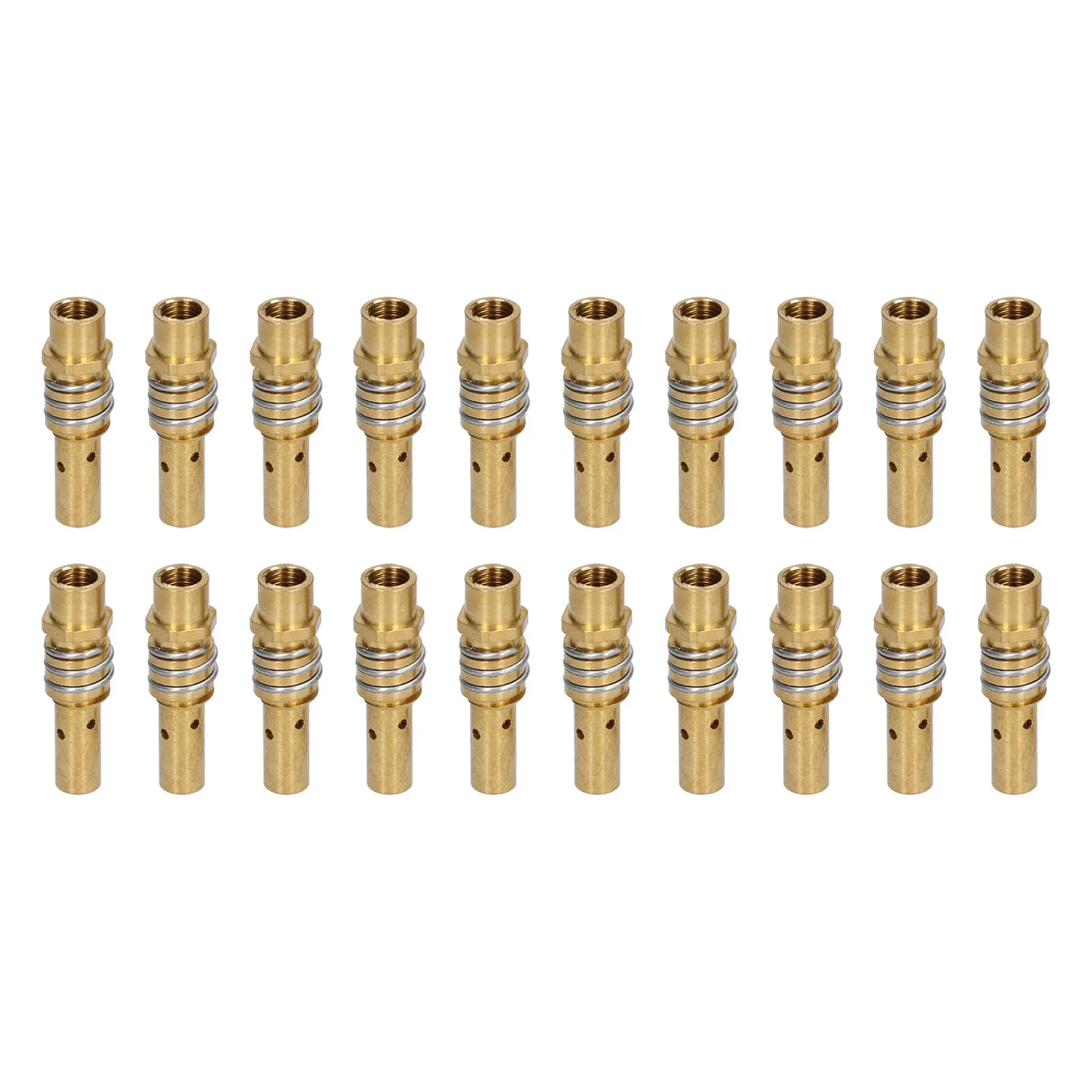 20Pcs Welding Torch Contact Tip Holder Gas Diffuser Nozzle for MIG MAG Guns Female Thread 15AK