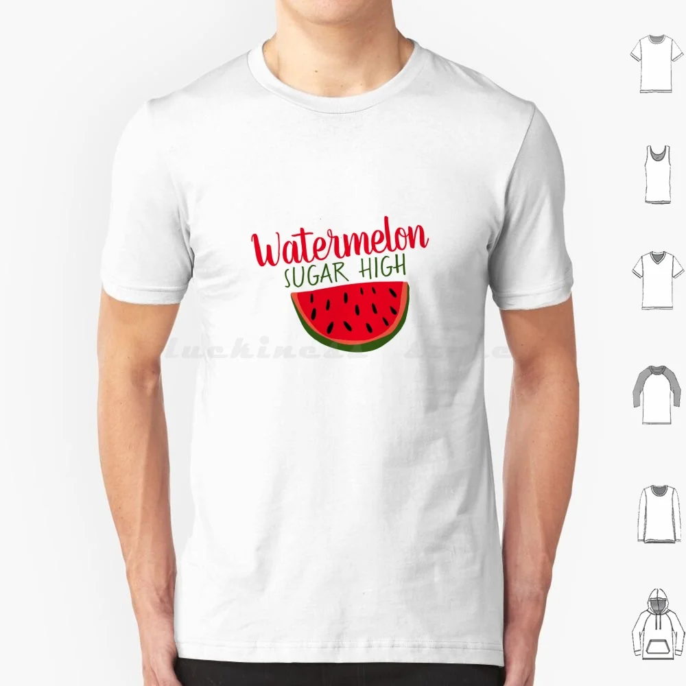 Watermelon Sugar Red Melon T Shirt Cotton Men Women DIY Print Watermelon Sugar Watermelon Sugar Summer Melon Red Fruit Green