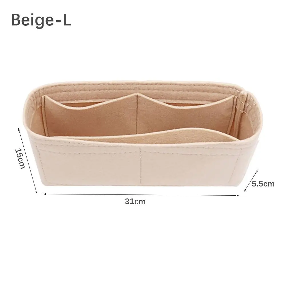High-quality Felt Felt Insert Bag Bag Support Organization Purse Liner Portable Storage Inner Lining Bag