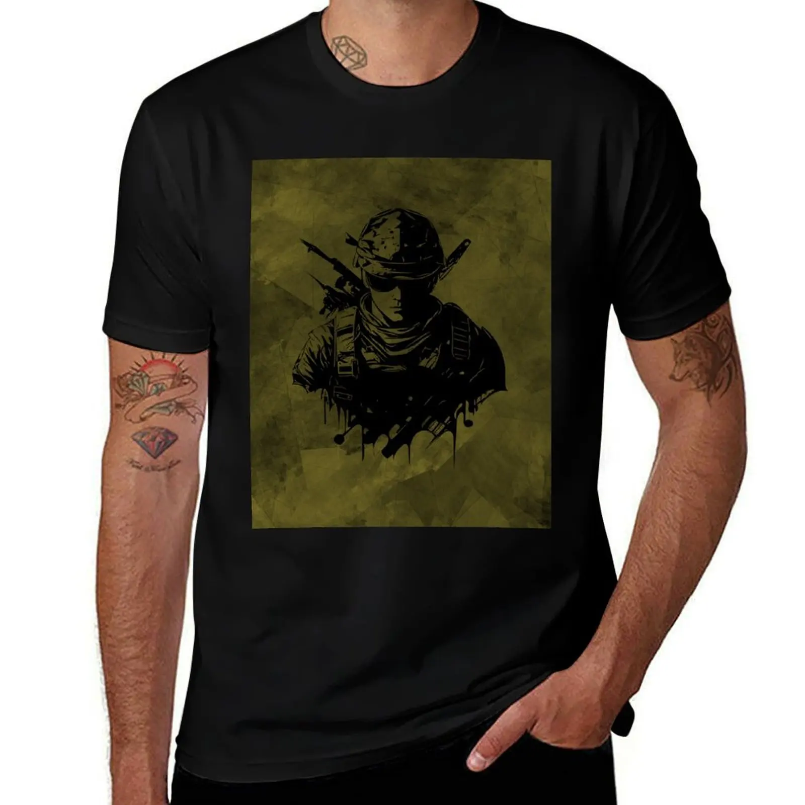 

Tactical Soldier– Distressed Military Design T-Shirt summer shirt hippie clothes essential t shirt oversized t shirt t men