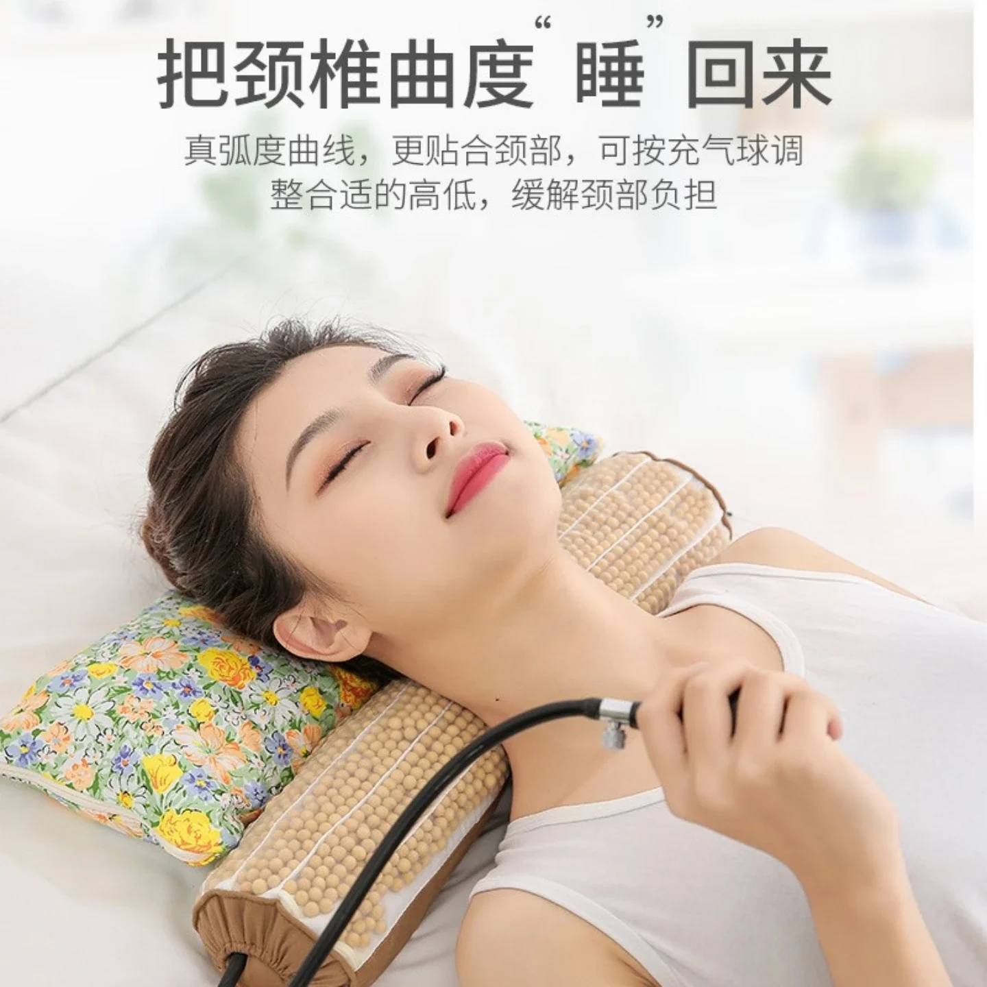 pillow massage care rich package health care heating soybean pillow spine pain reverse arch traction winter warmth