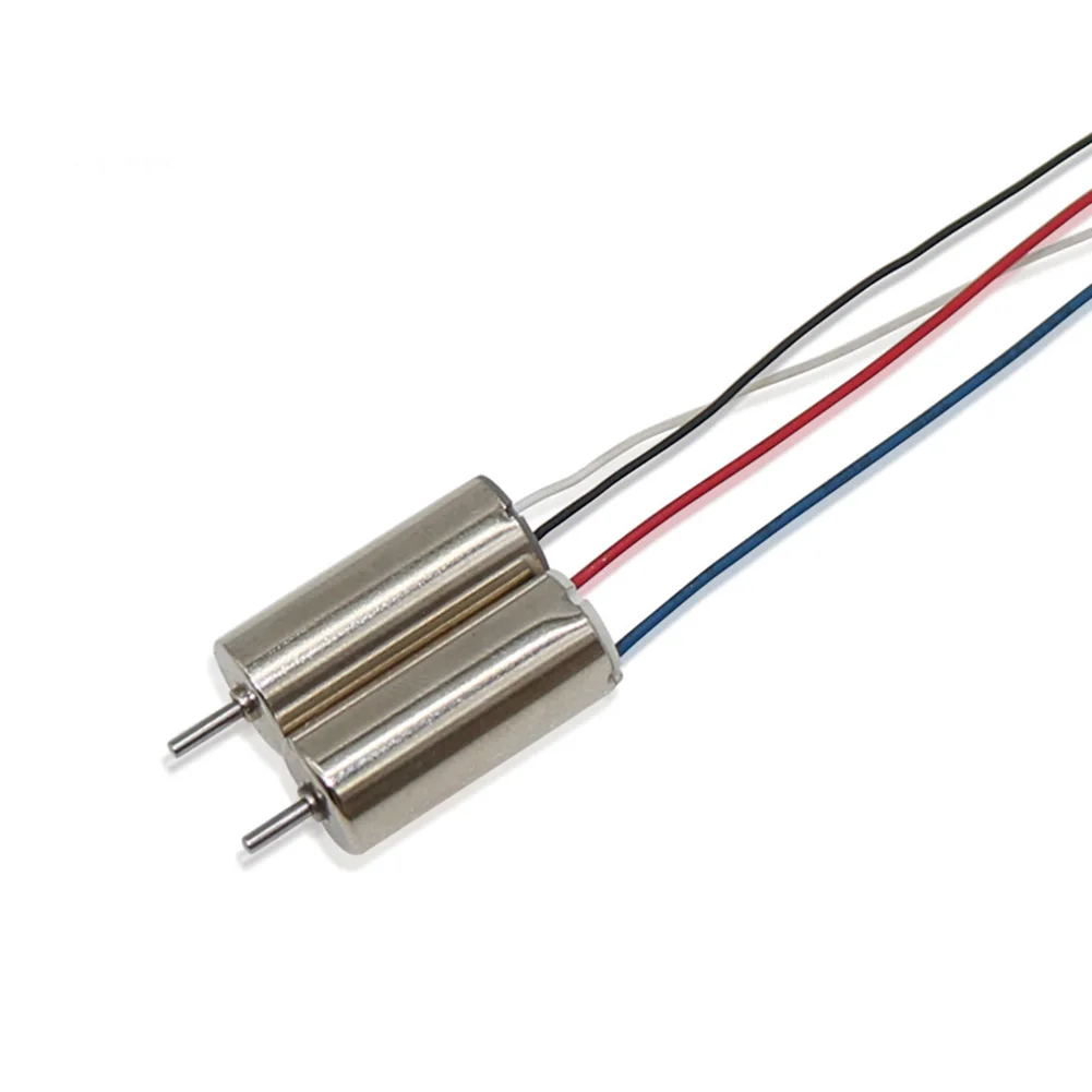 4PCS 7x16mm Hollow Cup DC Motor Kit for Compact Helicopter Design Work with 46mm Propeller Pairing and 3.7V Operational Spec
