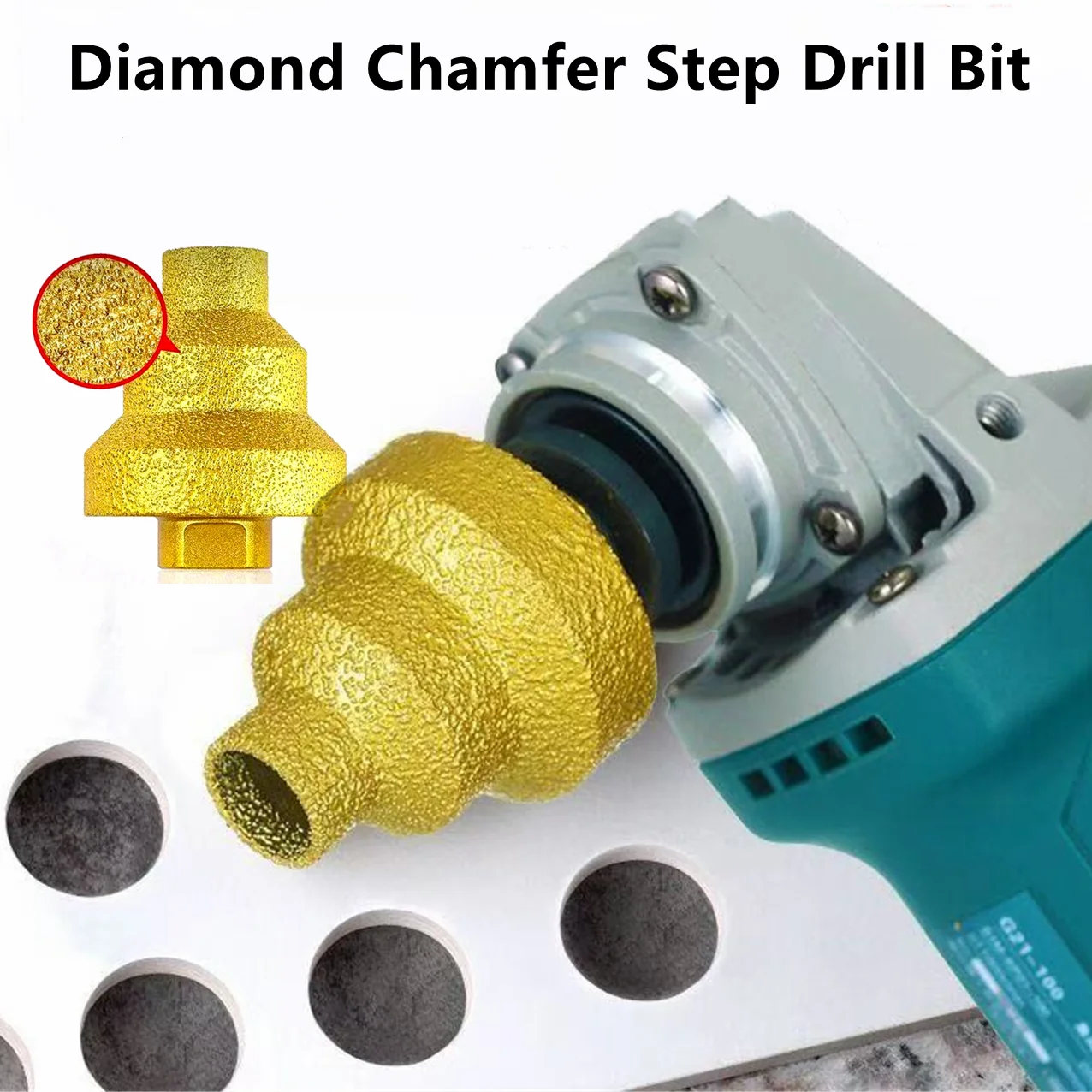 

For M10 M14 Brazed Diamond Tower Drill Tile Stone Rock Plate Drill Reaming Integrated Bit Diamond Tools Brazed Pagoda Drill Bit