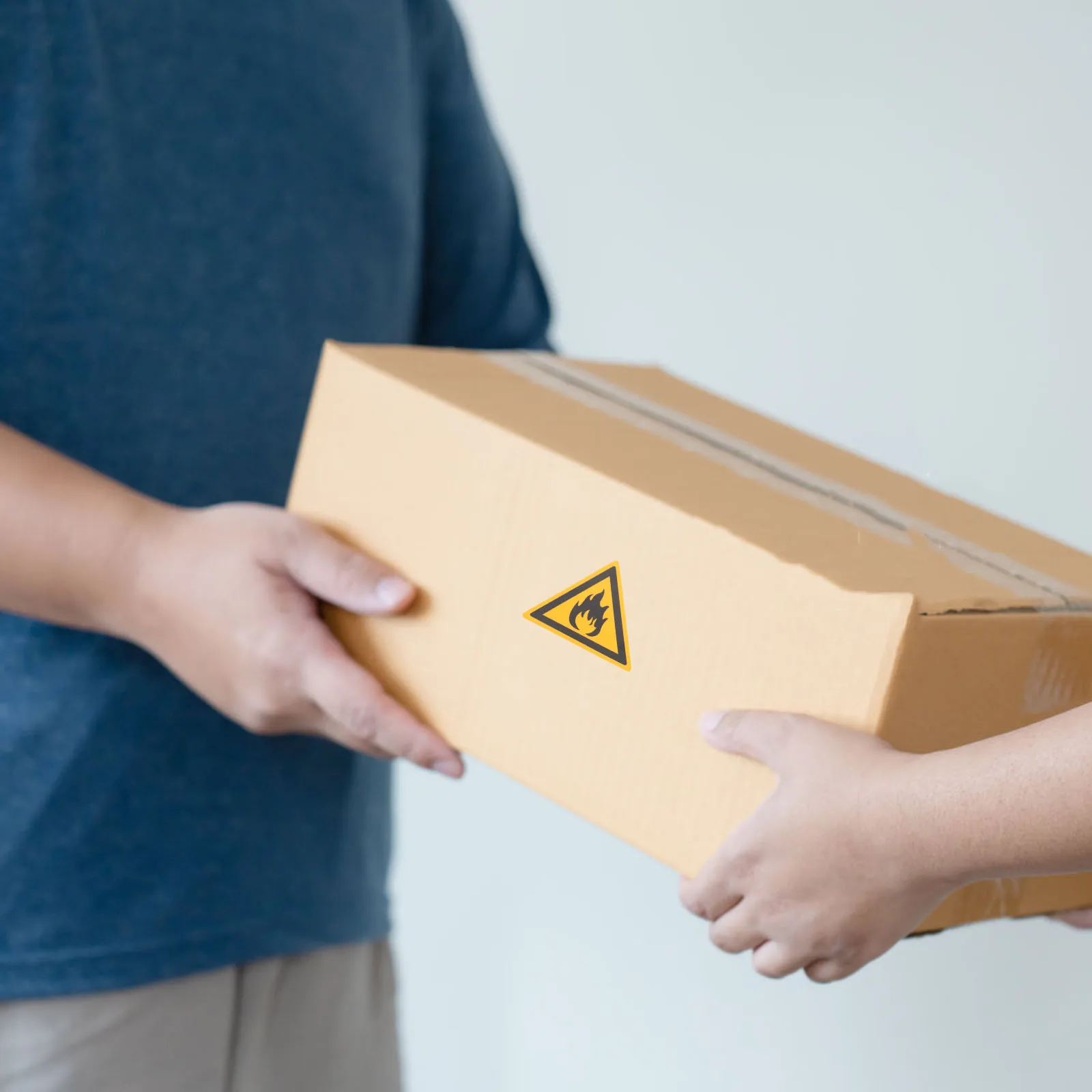 3pcs Signs Warning Decals Sticker for Pet Film Caution Stickers Fire Safety Labels Traffic Safety Signs