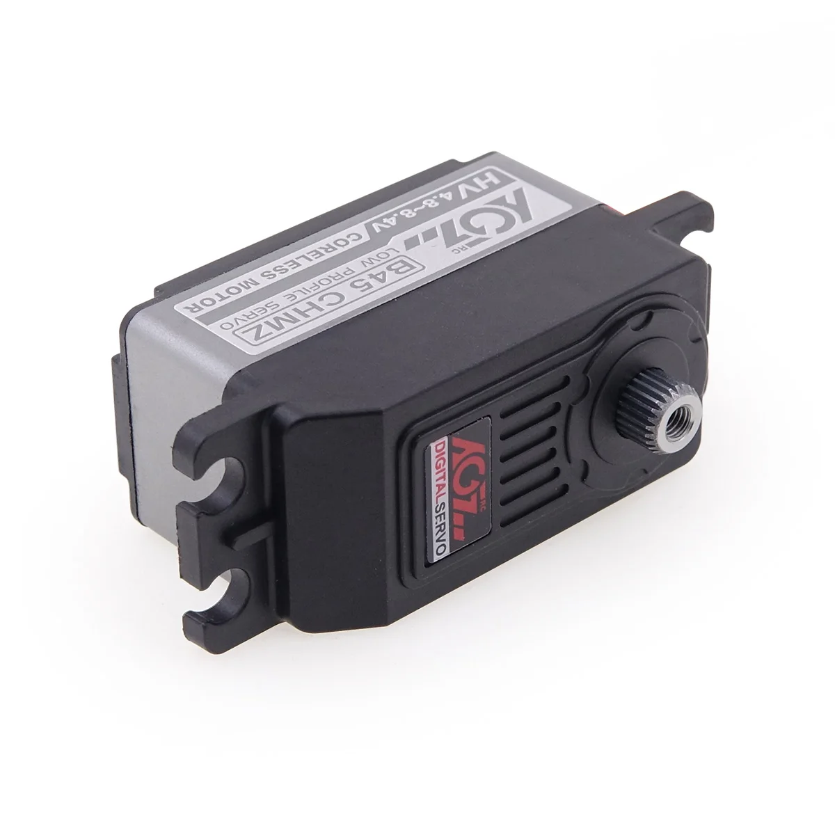 Agfrc b45chmz 14kg hv titan getriebe schnelle geschwindigkeit low profile kernloser wettbewerb digitaler servo für 1/12 1/10 rc tourenwagen boot – Detail 7
