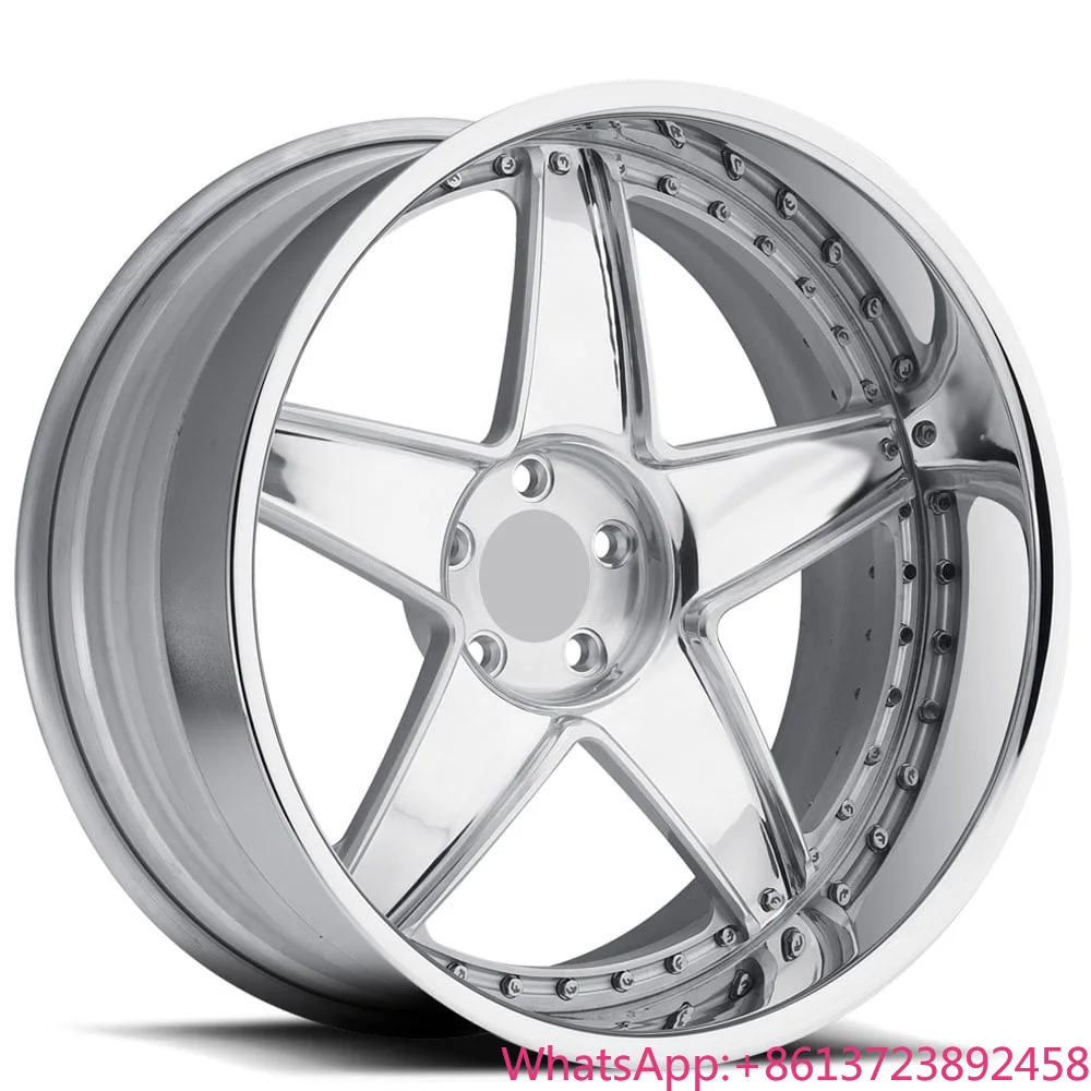 

SY-02054 2 Pieces Polished T6061 Forged Rims Alloy Wheels 18 19 20 21 22 23 24 Inch 5X112 5X108 5X114.3 5X120 Hubs