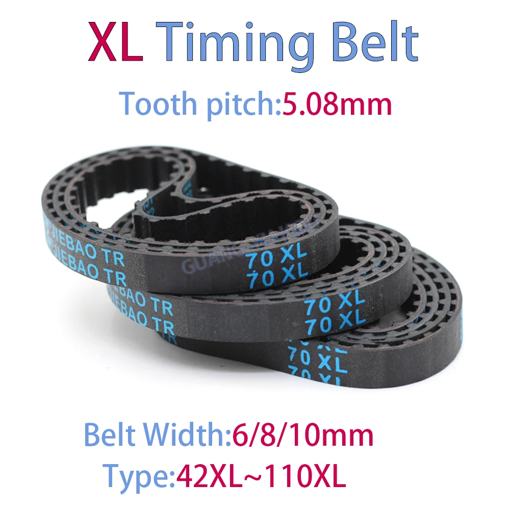 

XL Timing Belt Width 6~10mm Type: 44XL 46XL 48XL 50XL 54XL 56XL 60XL 64XL 66XL 68XL 70XL 72XL 74XL 76XL 78XL 80XL 82XL 84XL 86XL