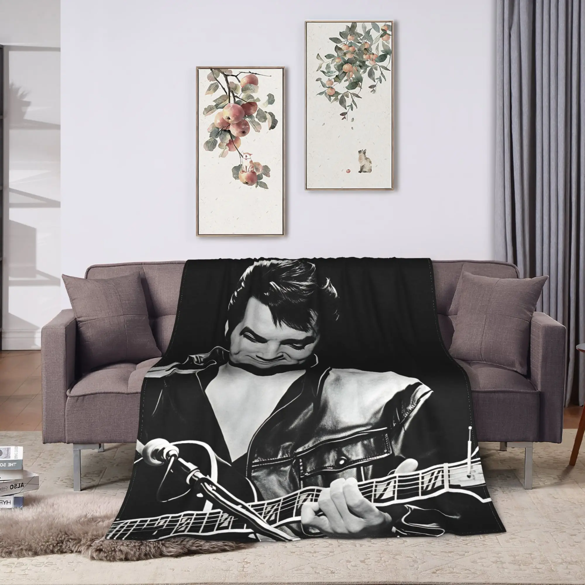 Soft Bedding Throws Travel Car E-Elviss Singer Blankets  Flannel Bedspread For Living Room Casual Sofa Bed Cover
