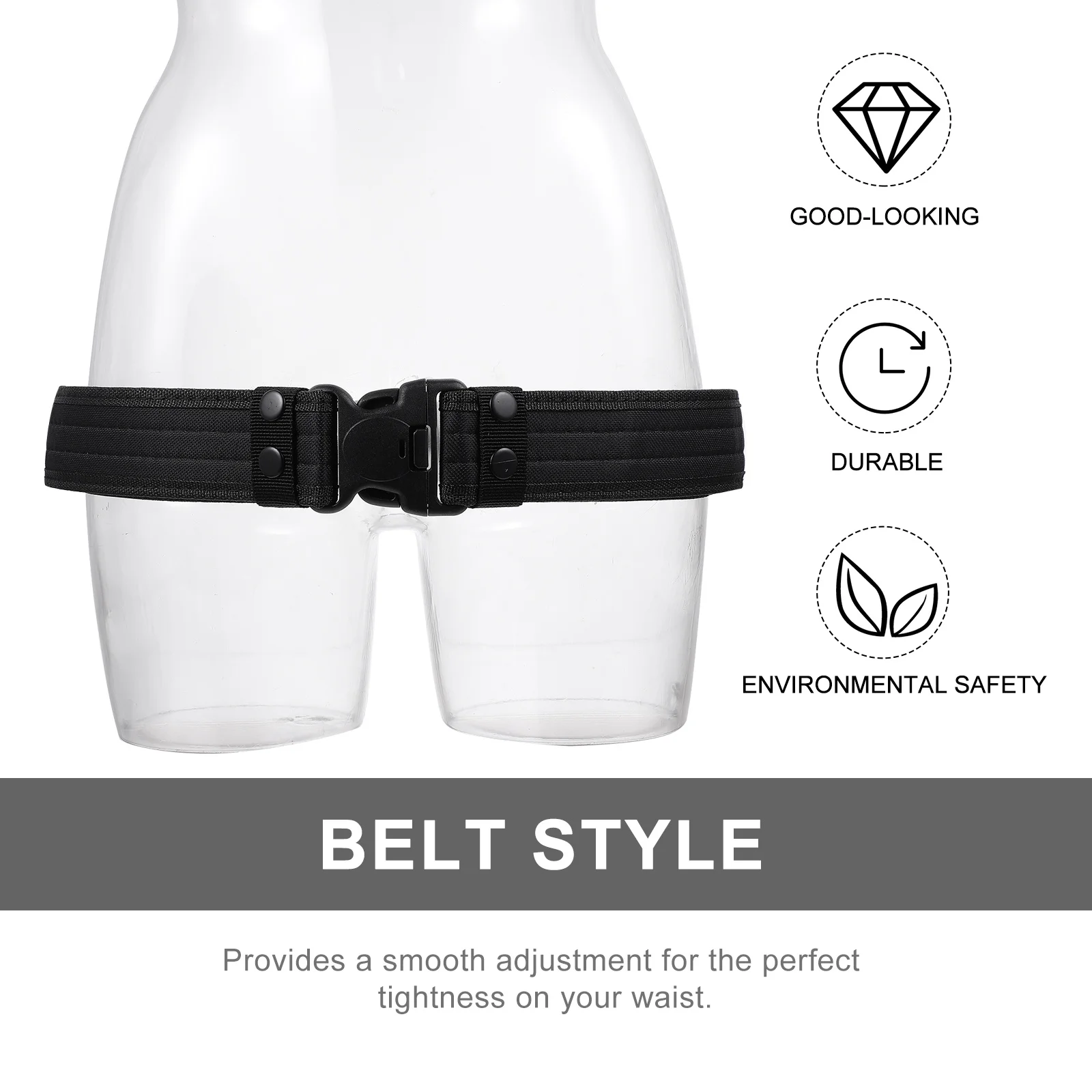 

Camo Training Waist Belt Nylon Durable Lightweight Tactical Outdoor Belt For Men Mountaineering Camping Exploration Field Use