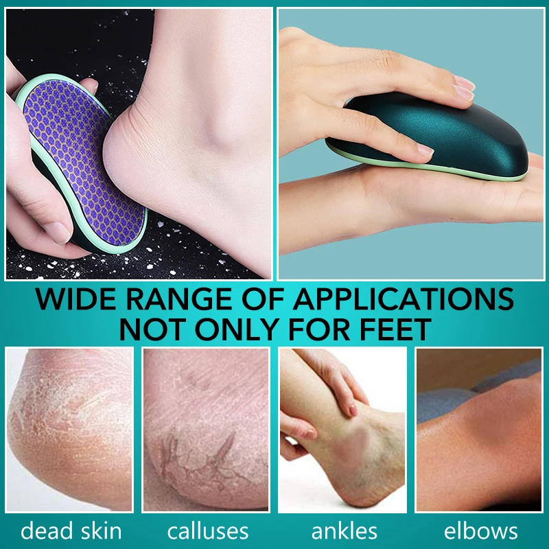 1Pcs Glass Foot File Callus Remover for Wet and Dry Feet Dead Skin Removal Foot Scrubber for Cracked Heel Pedicure Tools