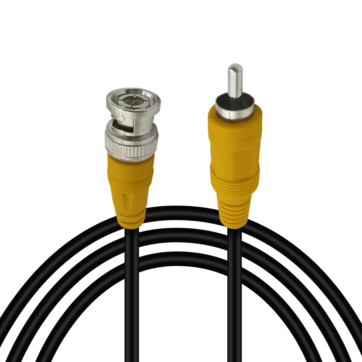 BNC to RCA Male Extension Cable for Surveillance High Definition Video Signal Converter Security Camera Monitor Connection Cable