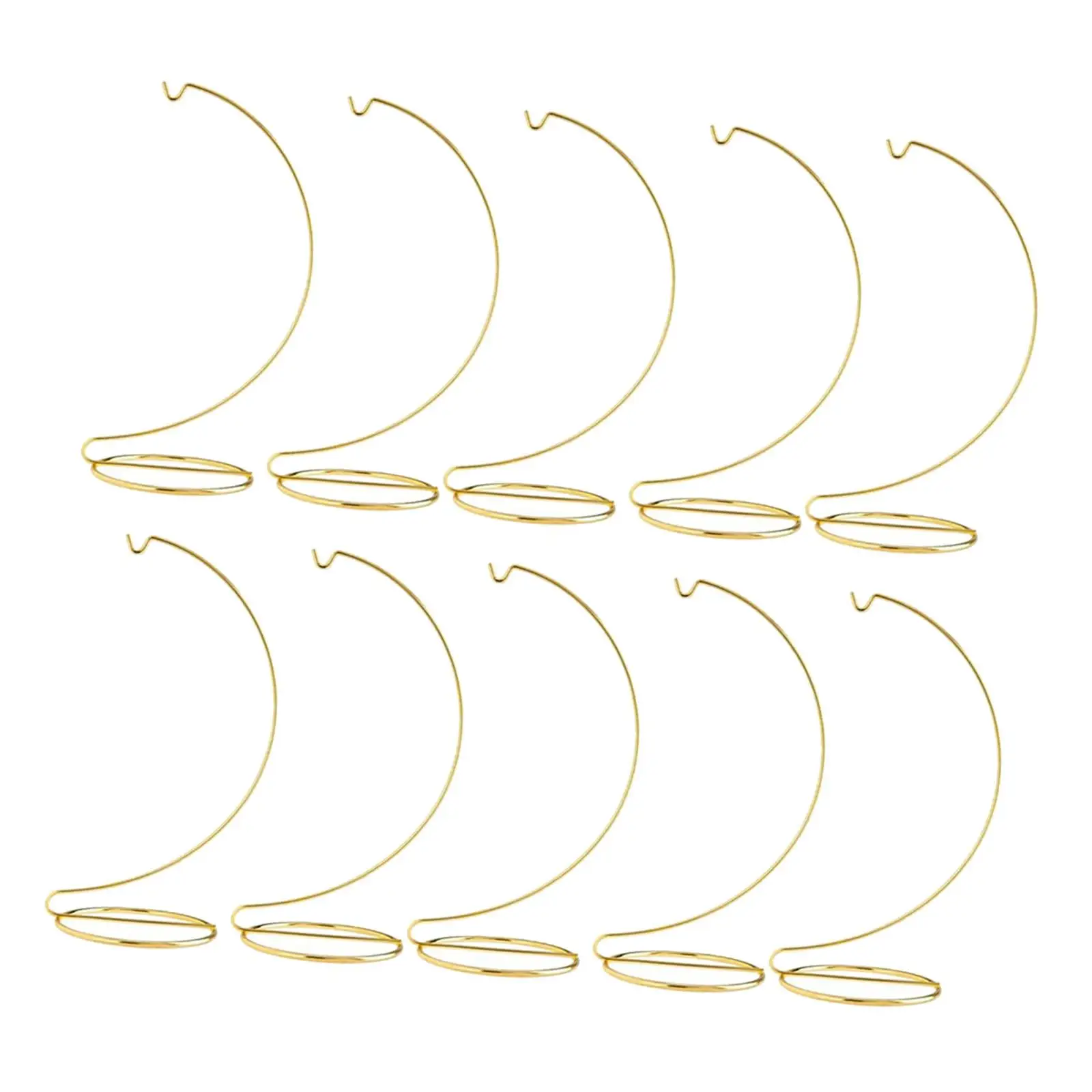 10pcs Metal Ornament Hanging Hook Holder for Witch Ball Props, 22.9 x