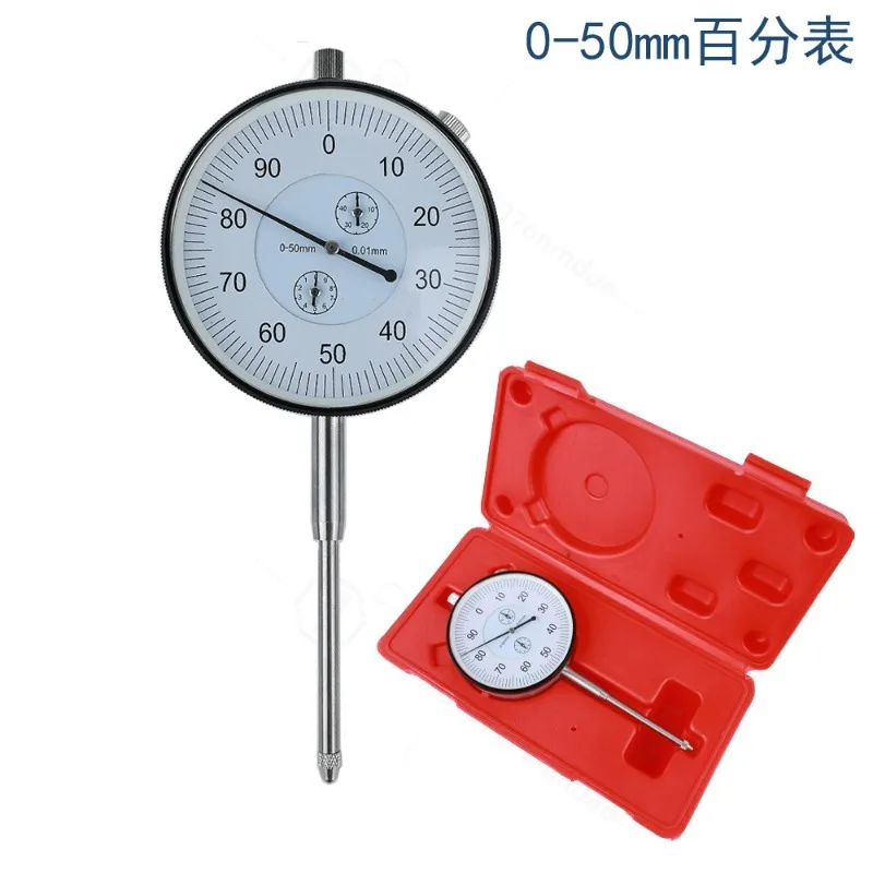 0-50MM Mechanical Dial Indicator 0.01mm High Precision Industrial Pointer Dial Gauge For Industrial Measuring Maintenance Parts